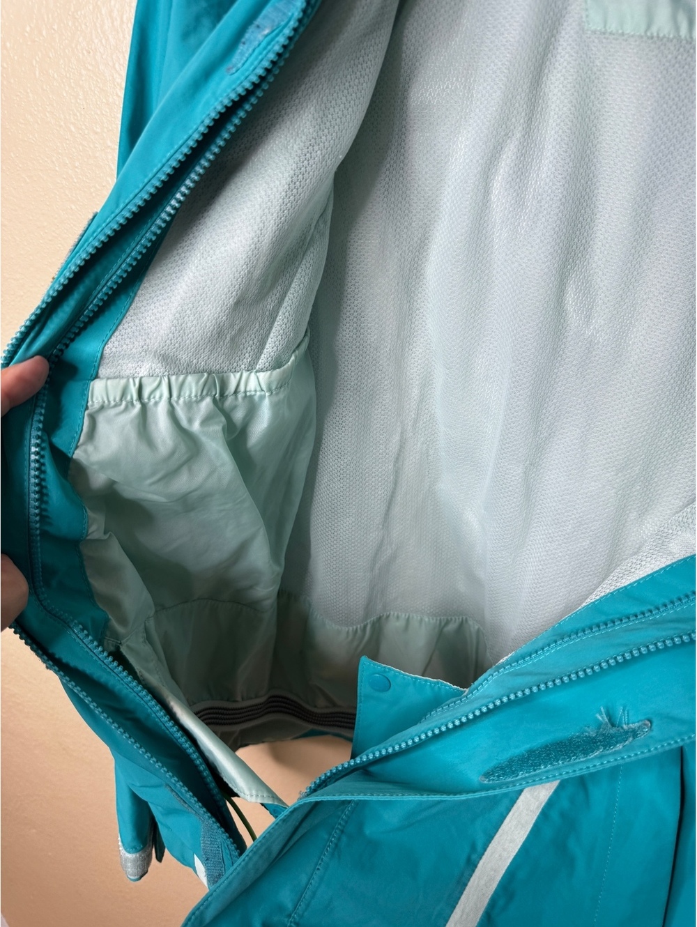 The North Face HyVent Waterproof Hooded Shell Jacket Women’s Small Blue - Picture 4 of 9